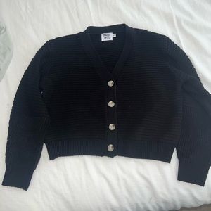 Princess Polly xs/s black button cardigan
